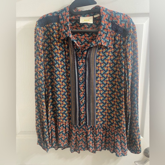 Anthropologie Janie Flounced
Peasant Blouse size 8 - Picture 4 of 10